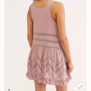 Voile and Lace Trapeze Slip